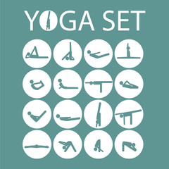 yoga stick man set