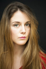 Naklejka premium Portrait of Beautiful Young Woman