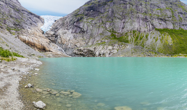 Briksdalsbreen - Briksdal glacier in Norway