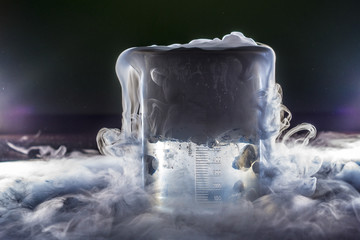 niebla y niebla con hielo seco