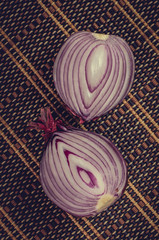 Two pieces of onion.