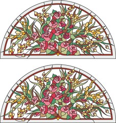 stained glass window rose