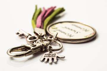 Key ring isolated on a white background