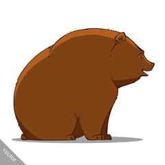 funny cartoon cute bear illustration