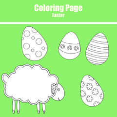 Coloring page. Easter