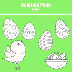 Coloring page. Easter