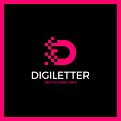 Business corporate letter D logo