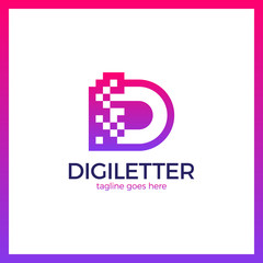 Business corporate letter D logo