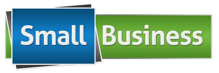 Small Business Green Blue Horizontal 