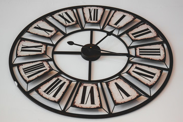 Old retro watch on a white background