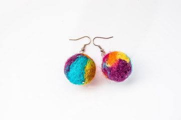 Felt earrings 