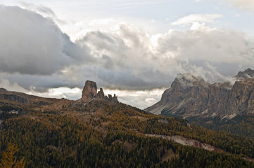 Naklejka premium Dolomites, Italy. / The Dolomites are a mountain range located in northeastern Italy.
