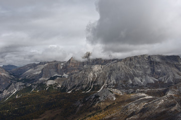Fototapeta na wymiar Dolomites, Italy. / The Dolomites are a mountain range located in northeastern Italy.