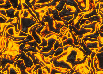 hot lava texture of eruption volcano