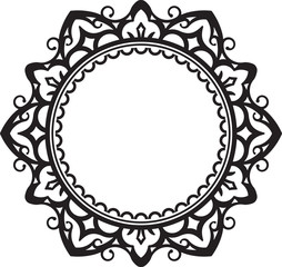 Unusual lace frame, decorative element with empty place for your
