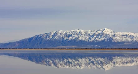 Foto op Canvas Wasatch Front from Antelope Island © Jenny Thompson