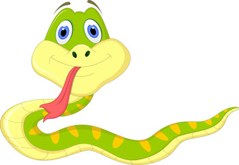 Cute snake cartoon