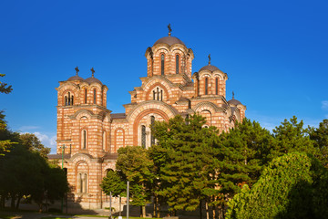 Fototapeta na wymiar Saint Marko Church in Belgrade - Serbia