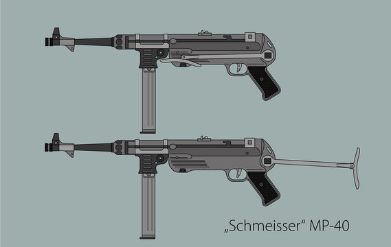 German MP40 Submachine Gun