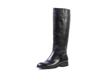 black female high boots on a white background, online shop