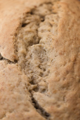 Fresh homemade bread close up
