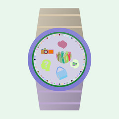 Vector Smart Watch Icons