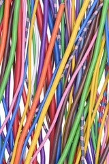 Colored electrical cables