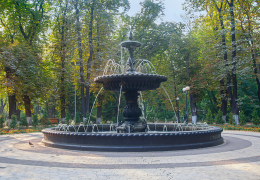 Old fountain was cast in 1900 in the factory Term by architect A