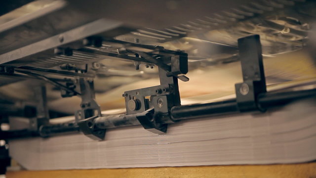 Machines for newspaper printing