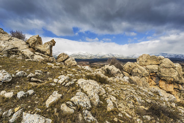 Mountain landscape. Huéscar, Granada, Andalucía, Spain, Europe.