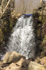 Rushing water cascade