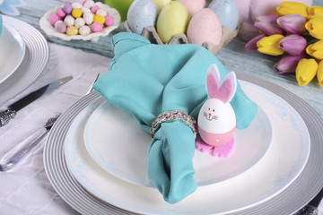 Happy Easter Table Setting.
