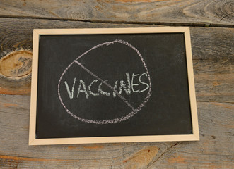 Anti-vax concept or against vaccinations