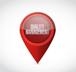 quality management pointer sign concept