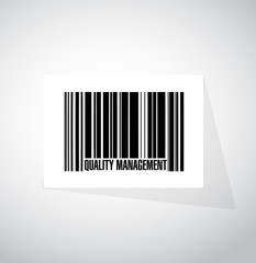 quality management barcode sign concept