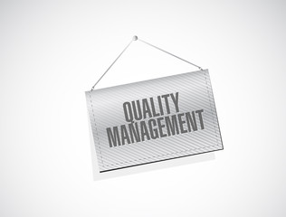 quality management banner sign concept