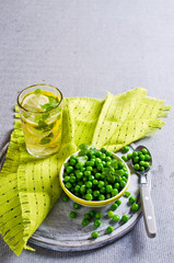 Green peas with mint