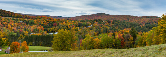 Vermont in peak foliage season