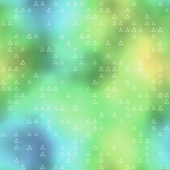 Obraz premium Seamless pattern with triangle motif on blue-green background