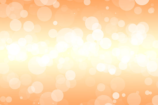 Orange background with soft bubbles