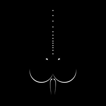 girl with dimples in the lower back