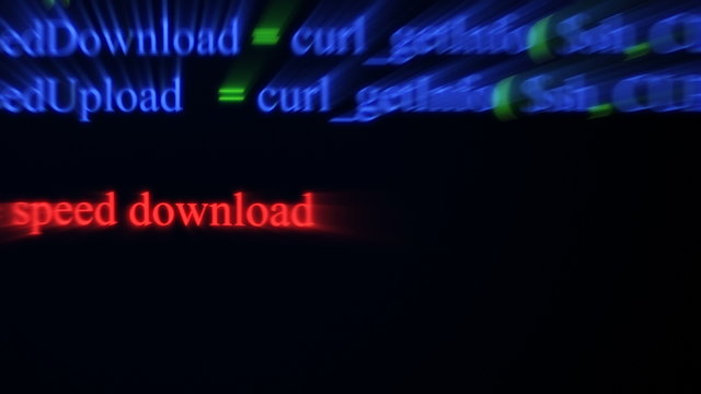 Typing programming code. animation 4k UHD (3840x2160)
