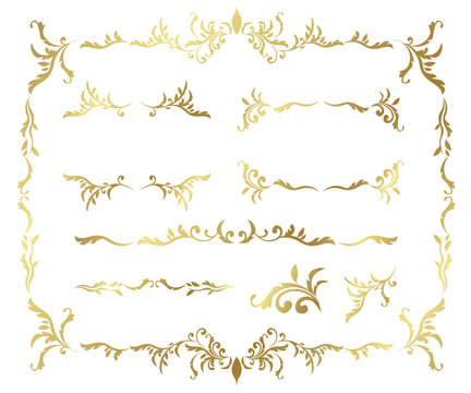 decorative frame set Vector

