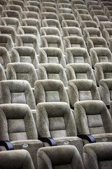 Obraz premium Empty comfortable seats in theater, cinema