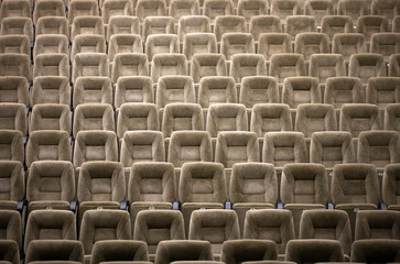 Empty comfortable seats in theater, cinema