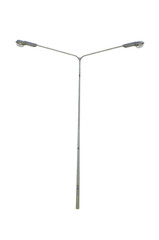 street lamppost on the white background