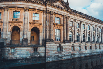 Fototapeta premium Neoclassical building on waterfront in Germany