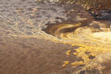 Abstract patterns of palm oil mill effluent