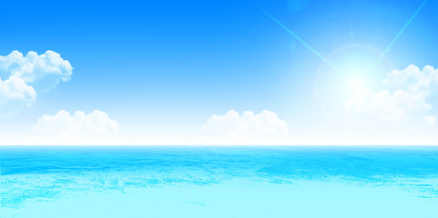 Obraz premium 海 夏 風景 背景