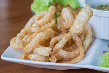 Crispy fried pork fat - chicharon (philippines)
